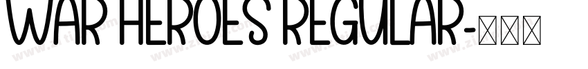 War Heroes Regular字体转换